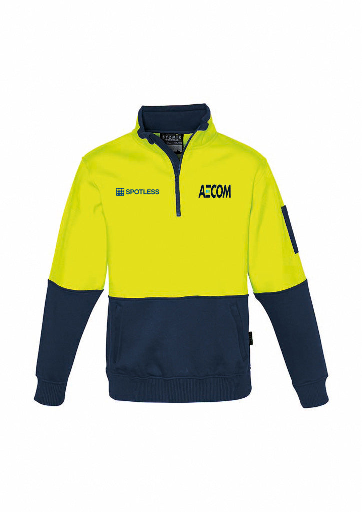 Half Zip Pullover D-O          - Yellow-Navy