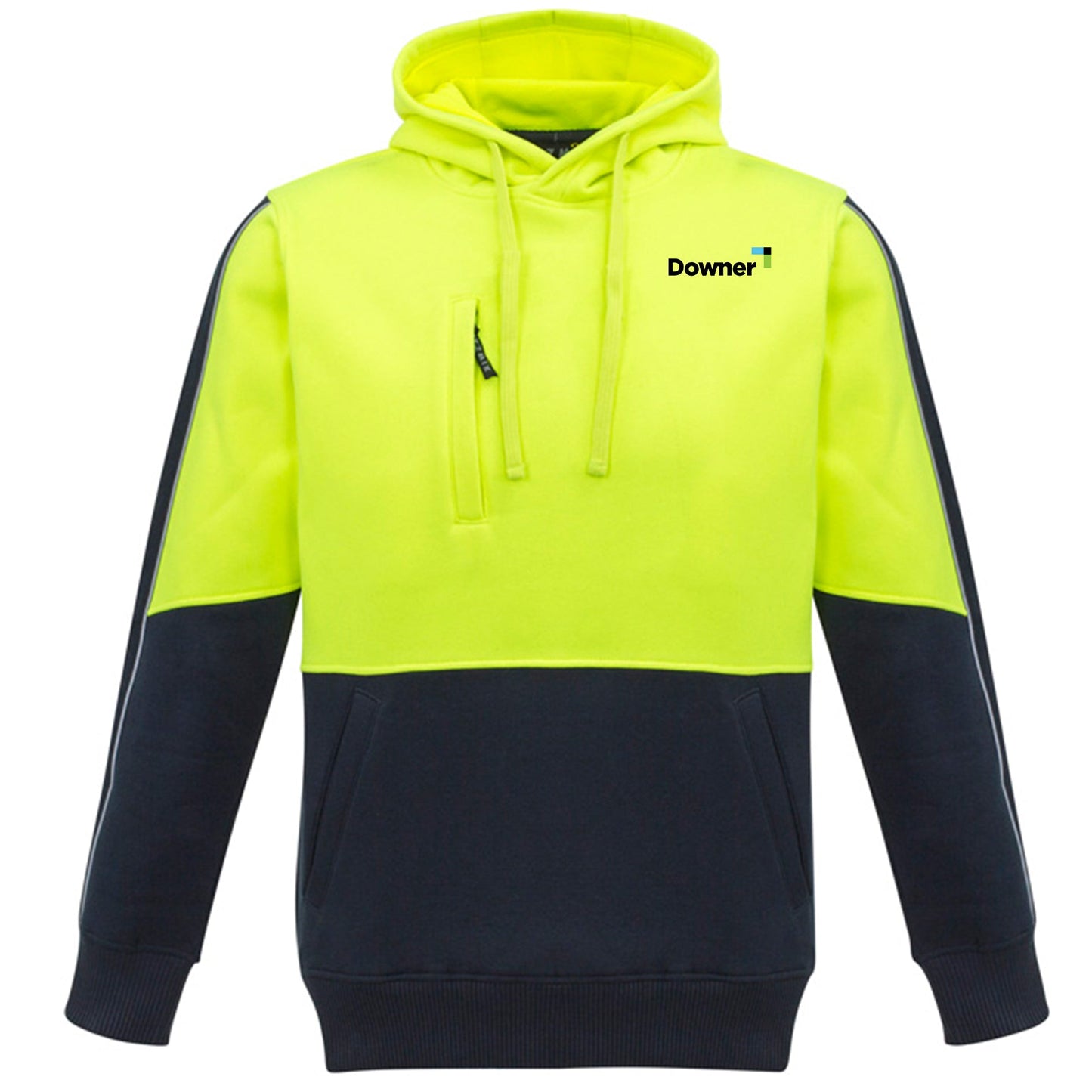 Pullover Hoodie                - Yellow/Navy