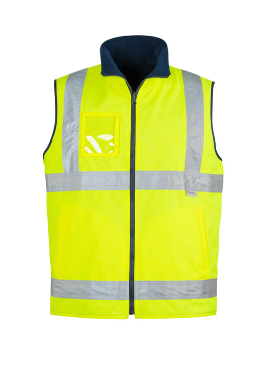 D-N Fleece Vest         - Yellow
