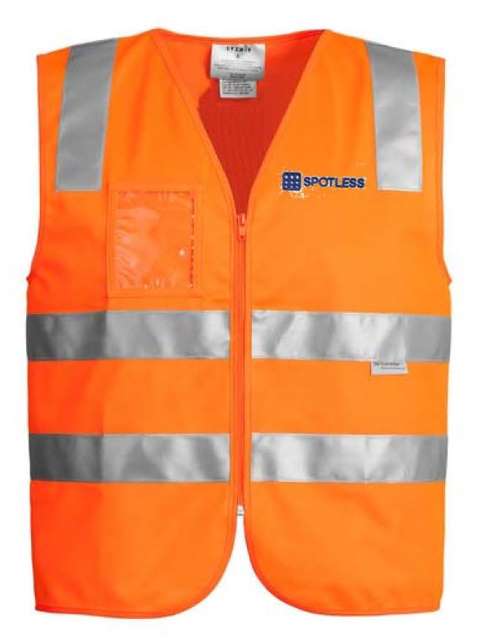 Day-Night Zip Vest      - Orange