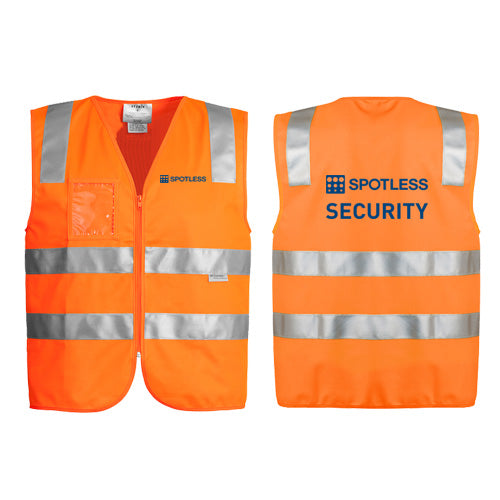 Day-Night Zip Vest      - Orange