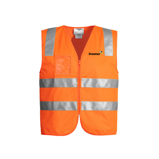 Day-Night Zip Vest      - Orange
