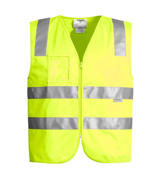 Day-Night Zip Vest      - Yellow