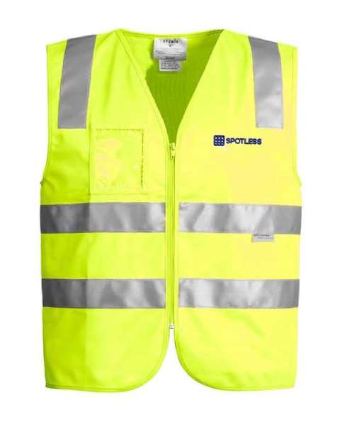 Day-Night Zip Vest      - Yellow