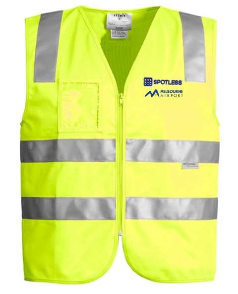 Day-Night Zip Vest      - Yellow
