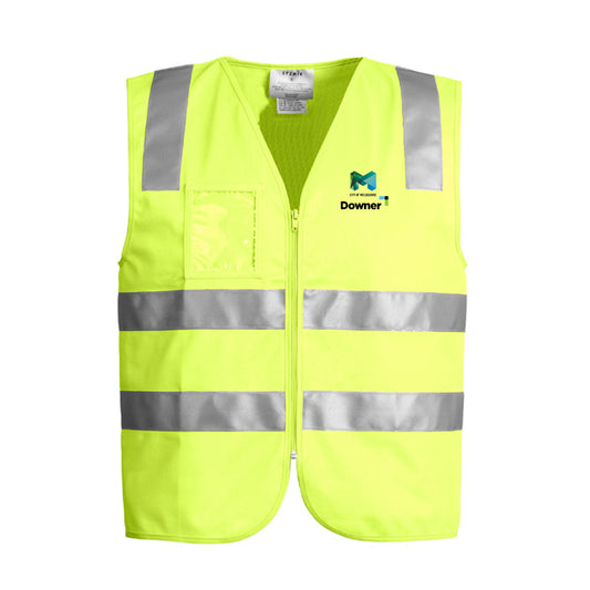 Day-Night Zip Vest      - Yellow