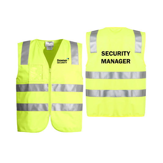 Unisex Hi Vis Zip Vest - YELLOW