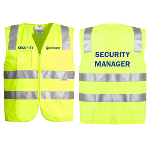 Day-Night Zip Vest      - Yellow