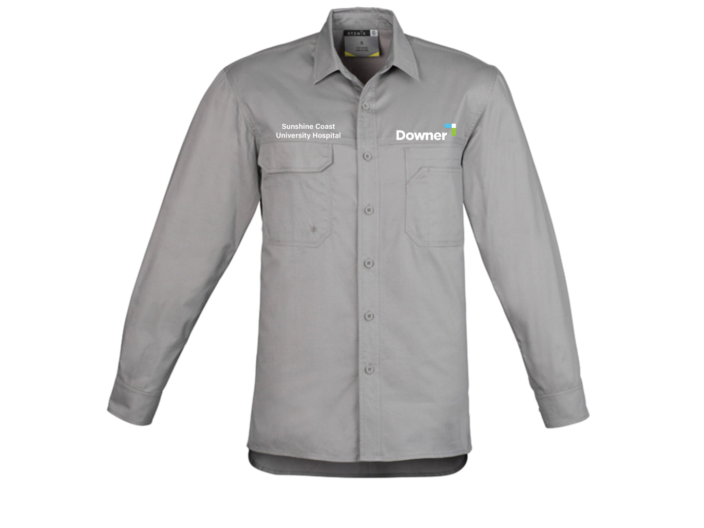 Tradie Mens LS Shirt  - GREY