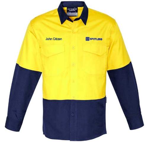 Rugged Cooling LS Shirt w-Name - Y-N