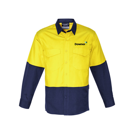 Rugged Cooling Shirt Mens - Yellow-Navy