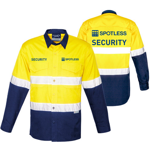 Rugged D-N Vented Shirt - Yellow/Navy