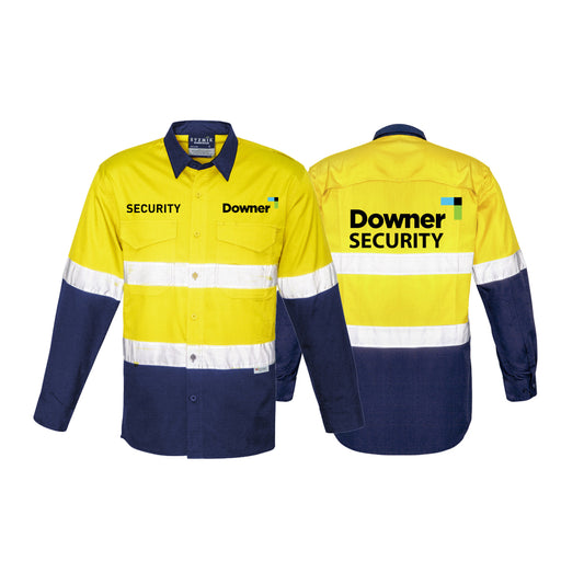 Rugged D-N Vented Shirt - Yellow/Navy
