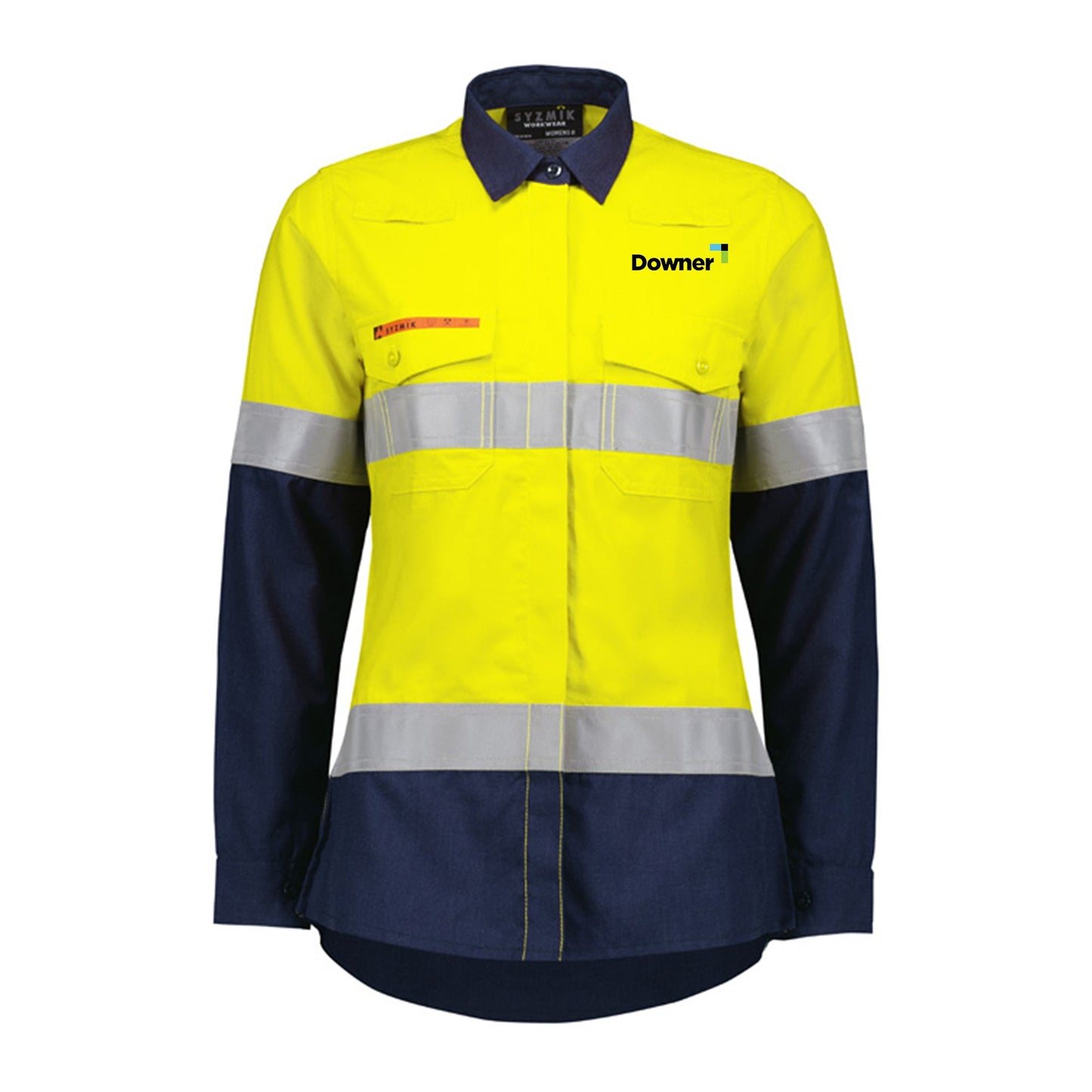 Womens Orange Flame Lightweight Ripstop Taped Shirt