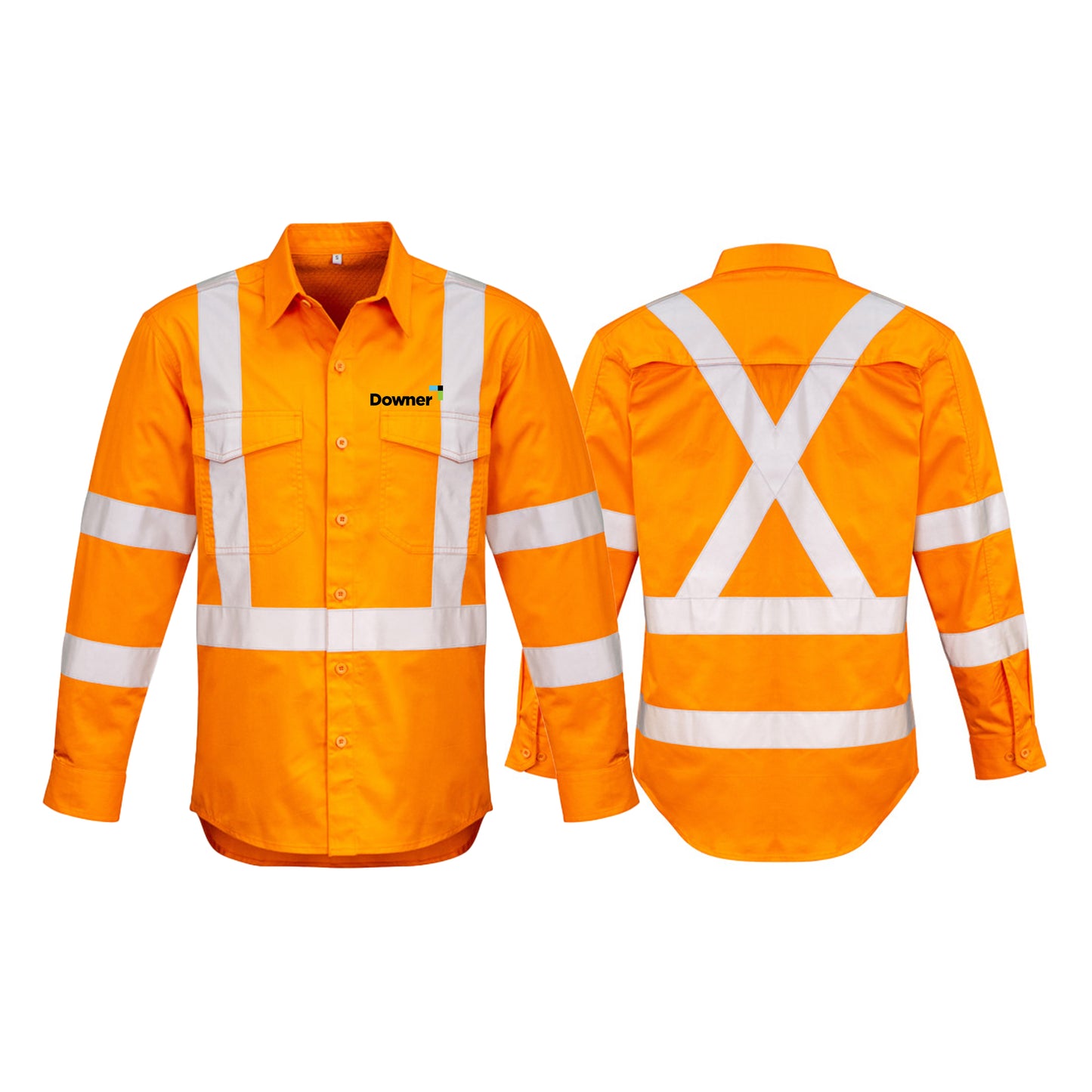 Hi Vis X Back NSW Rail Taped Shirt