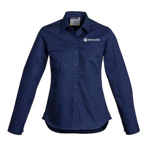 Tradie L-S Shirt Womens - BLUE