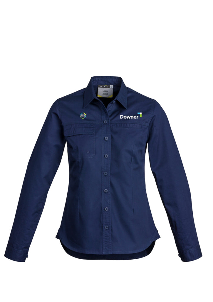 Tradie L-S Shirt Womens – BLUE